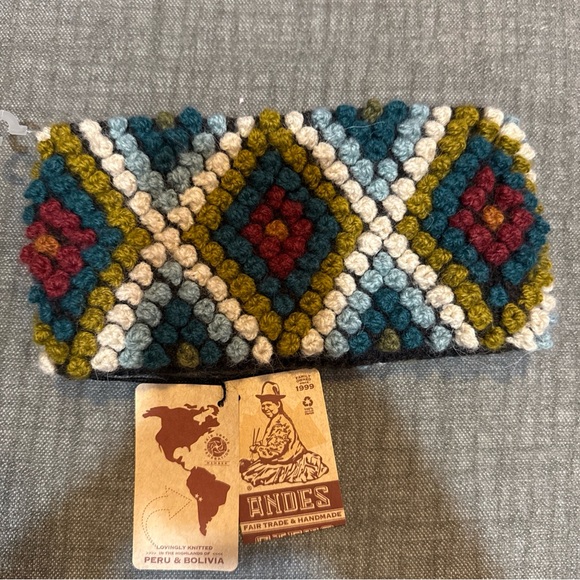 Handmade Multicolor Knit headband - Picture 2 of 3